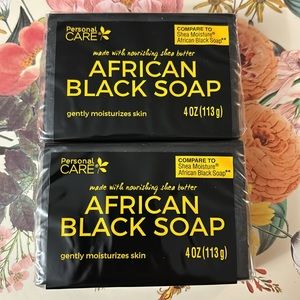 AFRICAN BLACK SOAP. Shea moisture. Bundle of 2. Each 4 oz (113g).